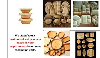 Arecanut disposable leaf plates Packaging - Arcore Exim LLP - India
