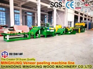 Spindleless Veneer Peeling Machine Wood Lathe - Shandong MINGHUNG Wood Based Panel Machinery Co., Ltd - China