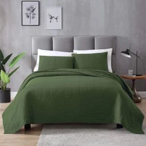 Chinese Cheap Custom Color Ultrasonic Waterproof Soft Hotel Queen King Size Microfiber Quilted Blanket Bedspreads Coverlets Set - Qingdao Jaje Import&Export Co., Ltd - China