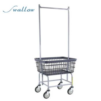 Chrome Plated Durable Heavy Duty Wire Laundry Cart Origin China Wheel Amount 4 Warranty 1year Style Unfolding Logo - Suzhou Swallow Company Limited - China