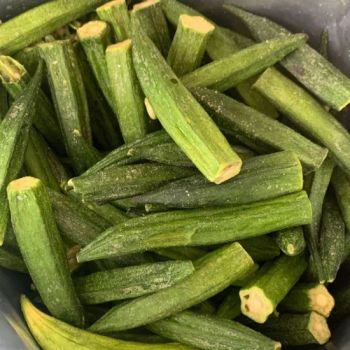 Farm Fresh Vegetable IQF Frozen Okra Cut Part Whole Style Whole Origin Shanxi, China Shelf Life 1-2 Month Specification 6-11cm - Shanxi Fret International Trade Co., Ltd - China