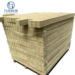Fireproof Mineral Wool Board Rock Wool Insulation Strip Color Yellow HS Code 680610 Material Basalt Appearance Stripe Thickness - Anhui Liluan Technology Co., Ltd. - China