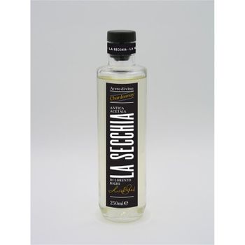LA SECCHIA Wholesale Seafood Seasoning Glass Bottle White Color Chardonnay Wine Vinegar 250ml - La Secchia Di Righi Lorenzo - Italy