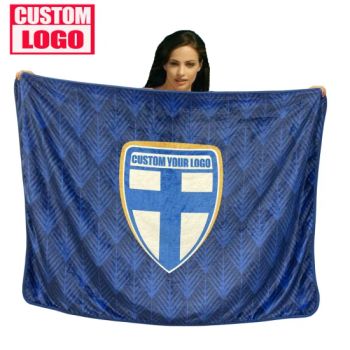 Custom Sublimation Blankets Printed Branded Logo Soft Quality Fleece Weighted Flannel Blankets for Winter Towel Custom Blanket - WUHAN JARMOO FLAG CO., LTD. - China