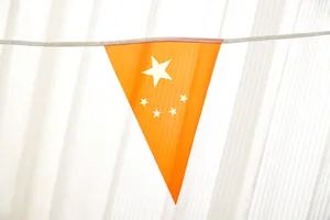 Triangle Bunting Flags Pennant for Festival Party Decoration Size 20*30cm MOQ 3600 PCS Origin China Style Western Shape Triangle - Tianjin Smile Imp & Exp Co., Ltd. - China