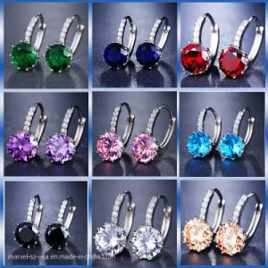 Women Fashion Jewelry Crystal Rhinestone Zircon Stud Earrings Fashion Accessories - Shenzhen Marvel Electronic Co., Ltd. - China