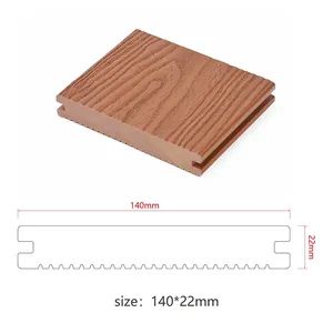WPC Wood Plastic Decking Board Terrace Outdoor Deck Board Engineered Flooring - Linyi Mirante Wood Co., Ltd. - China