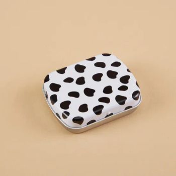 Small Rectangular Hinged Lid Metal Stationery Cosmetics Tin Case Beautiful Lunch Tin Box with Handle for Children Gift Packaging Metal Tin Box 60X47X15mm - Hefei Wisdom Technology LLC. - China