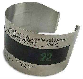 Stainless Steel Wine Bottle Thermometer Wine Chiller Wine Bracelet with LCD Display Esg10125 - Ningbo Easyget Co., Ltd. - China