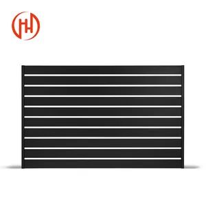 Metal Concealled Slats Privacy Screen Horizontal Slats Louver Fences Steel Fence Panel Garden Fencing Aluminum Slat Fence - Guangdong Baosong Industry Technology Co., Ltd. - China
