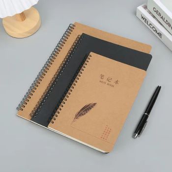 Wholesale Custom Hardcover Bulk Notebook A6 A5 A4 A3 Size Kraft Paper Spiral Personalized Notebook - NATRUAL XIAMEN INDUSTRIAL LTD - China