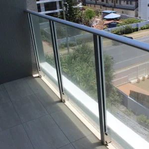 Prevalent Stainless Steel Post Framed Glass Fence for Balcony Stairs with Top Face Mount - QINGDAO ROCKY GROUP CO., LTD - China