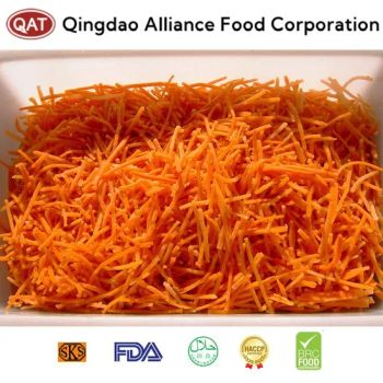 Premium Frozen Carrot Strips CR006 Long SummerAutumn GMO-Free HACCP Brc ISO9001 24M Shelf 1Y MOQ100 - QINGDAO ALLIANCE FOOD CORP. - China
