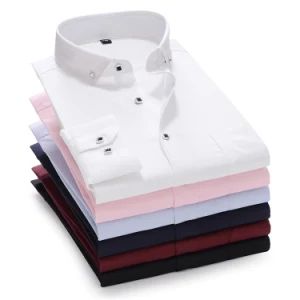 French Cufflinks Customized Mens Shirts Casual Slim Fit Large Size Men Business Wedding Long Sleeve Shirt Men Dress Shirts - Yancheng City Zhou Chi Imp. & Exp. Co. Ltd. - China