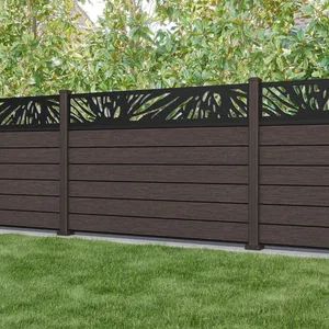 Foshan Weather Durable Embossing Boards Hollow Carving Flowers Wood Plastic Composite Aluminum WPC Fence for Villa Fence Gate Home Decor - Guangzhou Wintong Aluminium Products Co., Ltd. - China