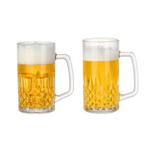 Classic Blowing Craft Beer Glass Pilsner Beer Mug Glass Cup with Handle - Guangzhou Shunyi Long Trade Co., Ltd - China