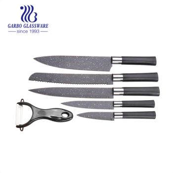 Stainless Steel Kitchen Knives with Plastic Handle Set Chief Knife Set Kitchenware Mix Container Fruit Peeler - Guangzhou Garbo International Trading Co., Ltd. - China