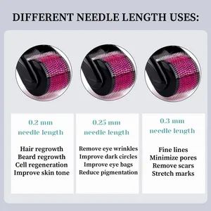 Custom Dermaroller 540 Beard Growth Micro Needle Face 0 5mm Micro Needle Roller Face - Hebei Ulike Technology Co., Ltd. - China