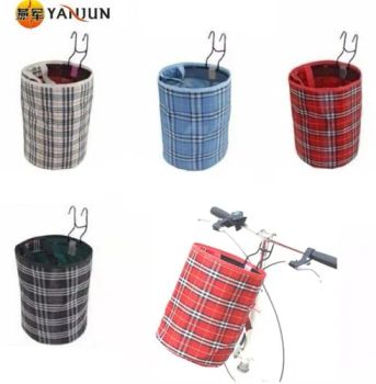 Bike Basket Bicycle Handlebar Front Basket Folding Detachable Removable Easy Install Quick Released Picnic Shopping Bag - Putianshi Sengyue Trade Co., Ltd. - China