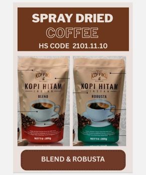 INSTANT COFFEE SPRAY DRIED : ROBUSTA, ARABICA OR BLEND - PT. PUNTANG SEMESTA UTAMA - Indonesia