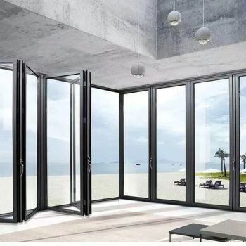 New Arrival Soundproof Bi Fold Doors Exterior Accordion Foldable Door Puertas Plegables Folding Door - Hanzhong Xinda Decoration Industry Co., Ltd. - China