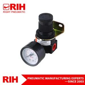 Ar Br Series Ar2000 1/4 Inc Pneumatic Parts Air Treatment Units Air Compressor Regulator - Yueqing Right Pneumatic Co., Ltd. - China