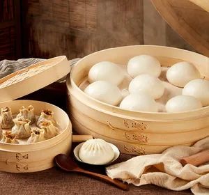 Bamboo Steamers Cheap Price Kitchen Dumpling Dim Sum - Guangzhou Baoyizi Bamboo Company LTd. - China