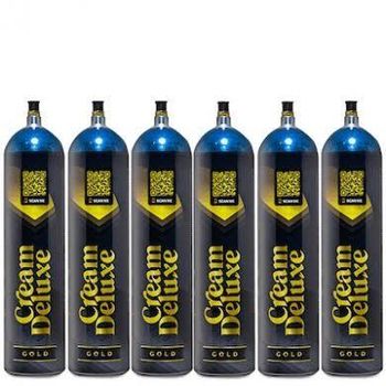 Cream Deluxe Gold 640g Cream Charger Six Pack Width 25 Height 20 Length 35 Purity 99.9% Capacity 640g Pack Size Six-pack - Thai Agri Company - Thailand