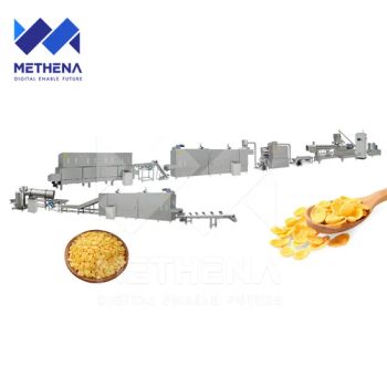 Industrial Cereal Ring Corn Flake Make Machine Twin Screw Extruder for Breakfast Cereal Price India - Henan Methena Intelligent Technology Co., Ltd - China