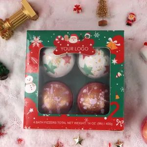 Handmade Organic Relaxing Shower Tablets Scented Fizzies Lavender Rose Milk Christmas Bath Bombs Gift Set for Home SPA Bombs - Huizhou Yajiali Industrial Co., Ltd. - China
