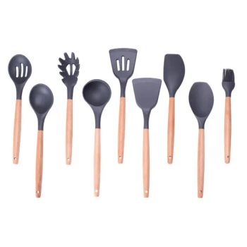 Silicone Kitchenware Cooking Utensils Set Non-Stick Cookware Spatula - Dongguan Wanghong Silicone Rubber Products Co., Ltd - China