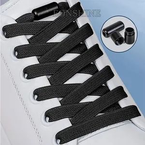 8mm Lazy Funky Stretch Flat No Tie Shoelace Automatic Capsule Buckle Polyester Elastic Shoelaces - Zhongshan Eonshine Textile Craft Co., Ltd. - China