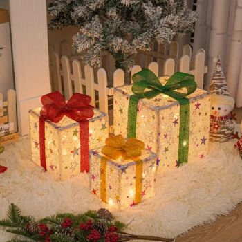New Christmas Lights, Christmas Gift Box, Three Piece Set, Christmas Products, Birthday Party Decorations, Props and Decorations - SZ Better Limited - China