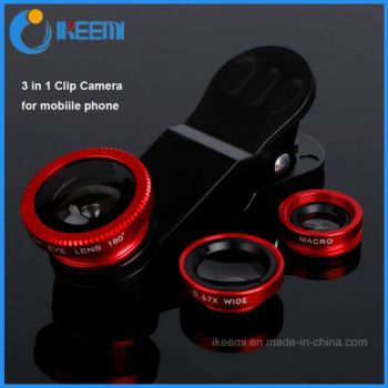 3 in 1 Fisheye + Wide Angle + Macro Phone Photo Zoom Lens Set for iPhone 6 - Shenzhen Ikeemi Technology Co., Ltd. - China