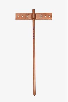 Copper Coated Earthing Rod Brand E-Link Diameter 24mm Finishing Coated Length Of Rod 3 meter Copper Coating 250 micron Tensile Strength 600 - E Link Enterprise - India