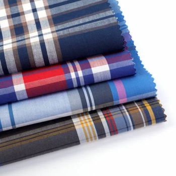 Fashionable 100% Cotton Yarn Dyed Cotton Fabric Poplin for Shirt - Shaoxing Yewang Textile Co., Ltd. - China