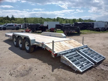 2024 N&N Trailers 7×20+3 Galvanized 22.5K Lowpro Equipment Trailer w/HD Full Width Ramps