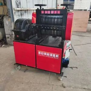 Scrap Waste Metal Straightening Machinery 6-12mm Waste Rebar Steel Bar Wire Rod Straightening and Cutting Machine - Hebei Taizhe Machinery Equipment Trading Co., Ltd. - China