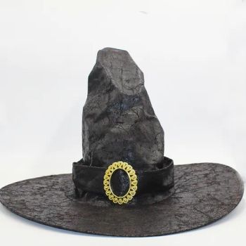 Wholesale Halloween Costume Kids Wizard Hat Crystal Witch Hats Girls Black Party Hat - Dongguan Other-way Cap & Bag Manufactory Ltd - China