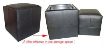 Cube Leather Storage Ottoman - Yuyao Municipal Commercial Foreign Trade Co.,Ltd. - China