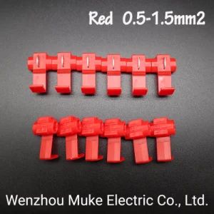 Scotch Lock Electric Wire Cable Connectors Quick Splice Terminals Crimp Non Destructive Without Breaking Line AWG 22-18 - Wenzhou Muke Electric Co., Ltd. - China
