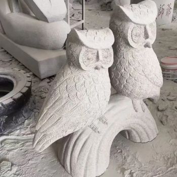 Custom Small Animal Stone Carvings for Park Owl/Swan/Figures Garden Sculpture Statue - XIAMEN SINO TOPSTONE IMP & EXP TRADE CO., LTD. - China