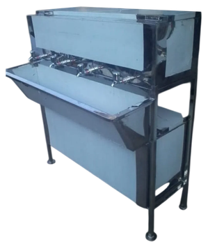 Restaurant Stainless Steel Hand Wash Basin Usage Restaurant Hygiene Hygienic Shape Rectangular Pattern/Style Plain Durability - Sri Ganesh Industries - India