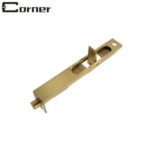Solid Brass Door Bolt Concealed Security Slide Lock for Double Doors - Corner Hardware Company Limited - China