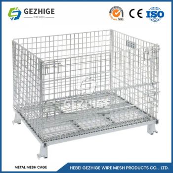 Gezhige Storage Pallet Mesh Collapsible Metal Wire Mesh Pallet Cage - Hebei Gezhige Wire Mesh Products Co., Ltd - China
