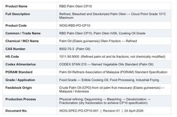 RBD Bulk Palm oil - Abdur - Indonesia