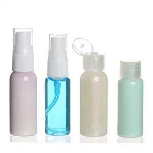 Travel Set Bottle Travel Kits Pink White Skincare Travel Size Packaging 10ml 20ml 30ml Plastic Cosmetic Packaging Set - Hefei Vast Source Company Limited - China