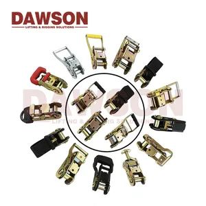 Ratchet Tie Down Buckles with Plastic, Ruber, Metal Handle (1''-4'') for Secure Fastening - Qingdao Dawson Industries Co., Ltd. - China
