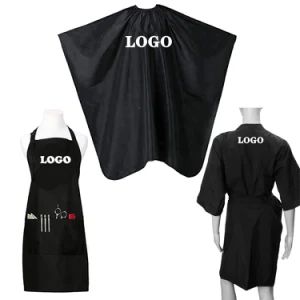 Barber Apron with Snap Closures Waterproof Hair Cutting Hairdressing Salon Robe Barber Hairdresser Stylist Cape - Guangzhou Mackay Hair Tools Products Co., Ltd. - China