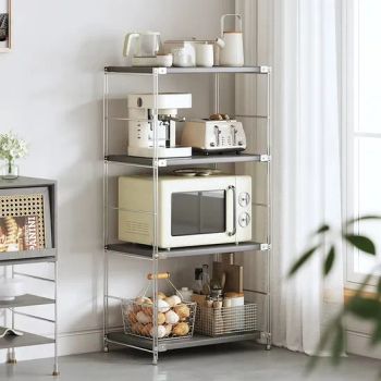 Custom Kitchen Storage Shelving Units Shelves Organizer Microwave Metal Shelf Rack - Zhongshan Zhongxin Precision Hardware Co., Ltd. - China